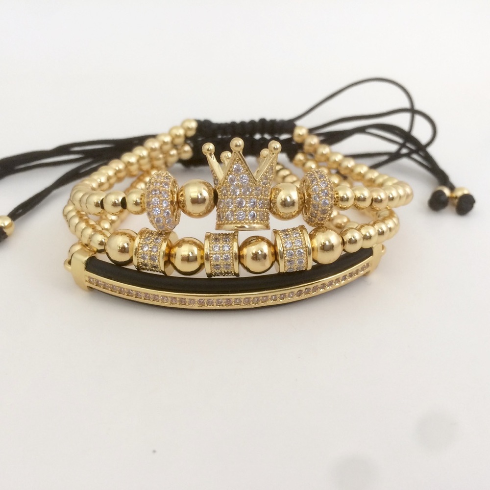 Luxury 14K Yellow Gold Plated bracelets